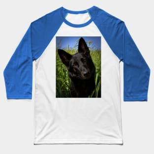 Black german shepherd Baseball T-Shirt